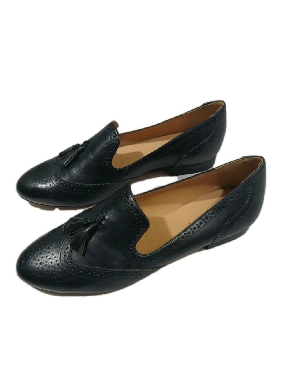 Talbots Leighton Brogue Nappa Leather Tasseled Loafers